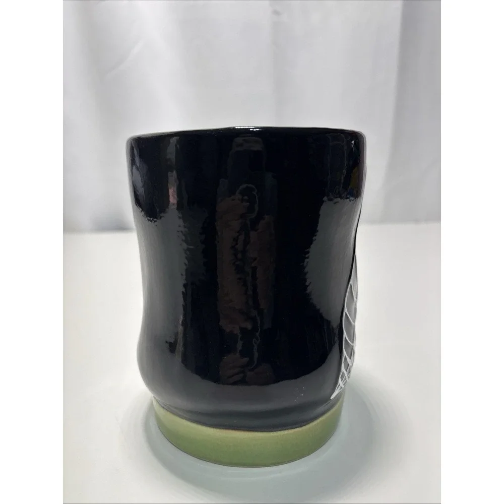 Yankee Candle Halloween Black Witch Boot Jar‎ Holder With Web Scary